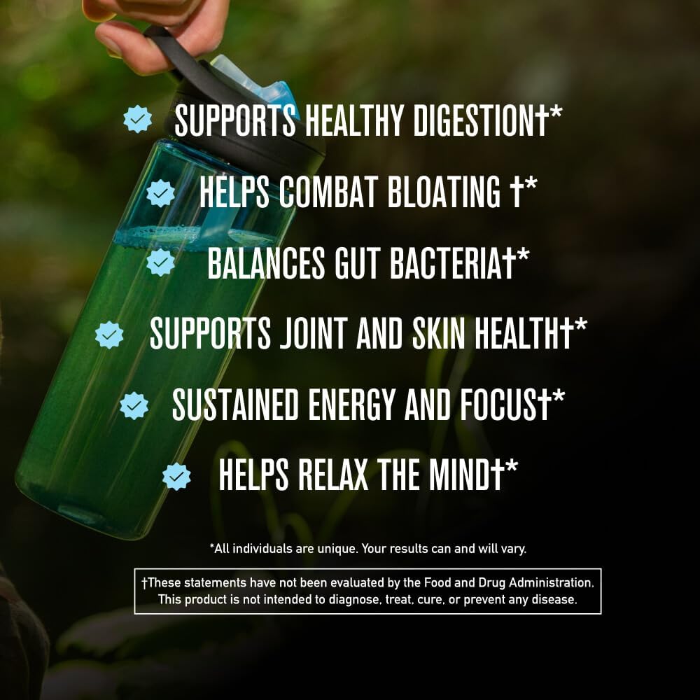 ROUNDHOUSE PROVISION Morning Kick, Zero Sugar Greens Superfood Powder Supplement with Ashwagandha, Collagen, Probiotics, Debloat Drink, (3 Pack, Strawberry Lemonade) by Chuck Norris