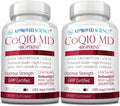 Approved Science® CoQ10 MD - Extra Strength 300mg Pure CoQ10 with BioPerine® for Faster Absorption - Optimal Support - 6 Month Supply