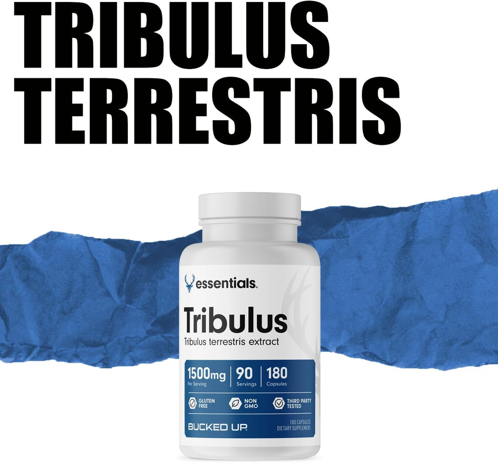 Bucked Up Tribulus 1500mg Per Serving, Essentials (90 Servings, 180 Capsules)