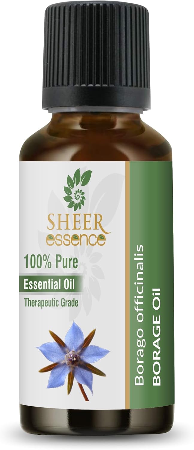 Borage Oil 100% Pure Undiluted Natural Uncut Therapeutic Grade Cold Pressed Carrier Oils for Skin, Hair and Aromatherapy 5000ML