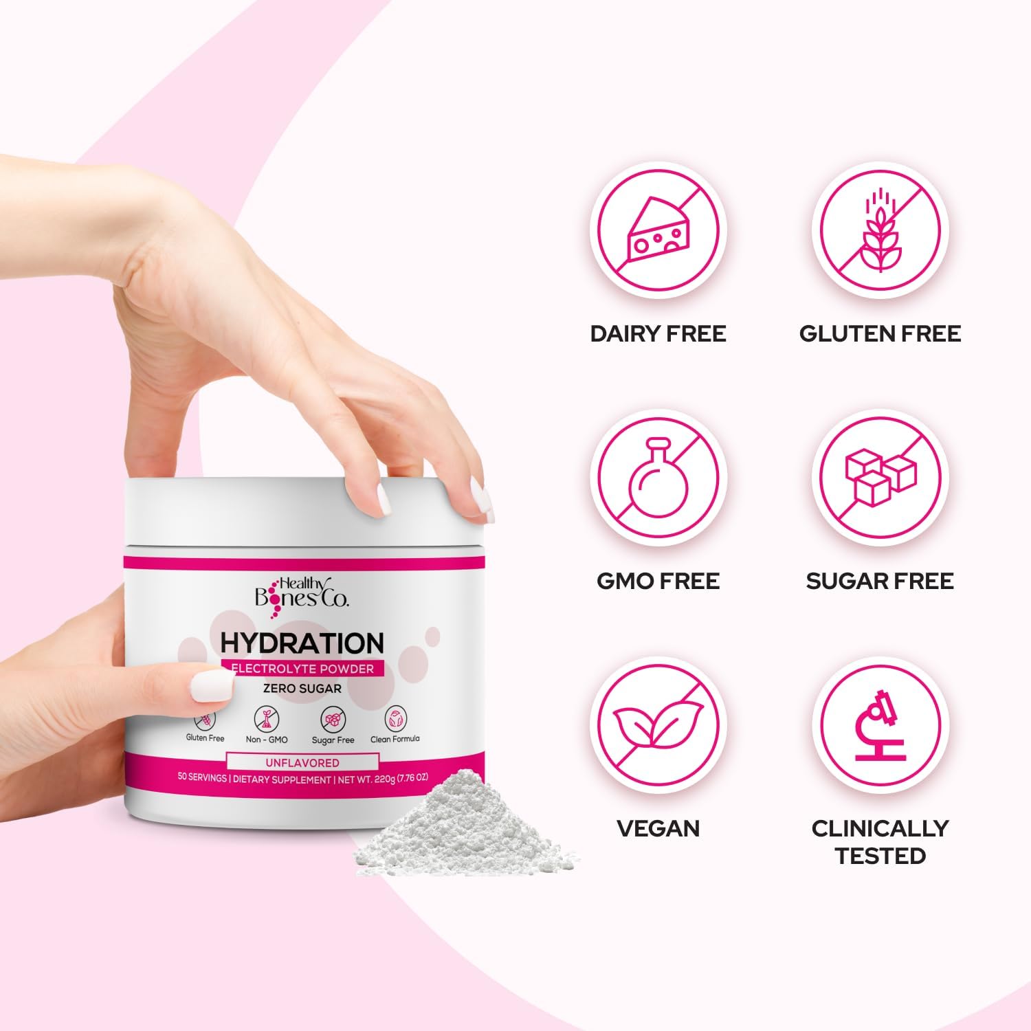 Sugar-Free Electrolyte Powder Drink Mix Fast Hydration Naturally Sweetened with Organic Monk Fruit, Pineapple Mango Flavor (310g) with Key Electrolytes and Trace Minerals –Keto Friendly, Vegan