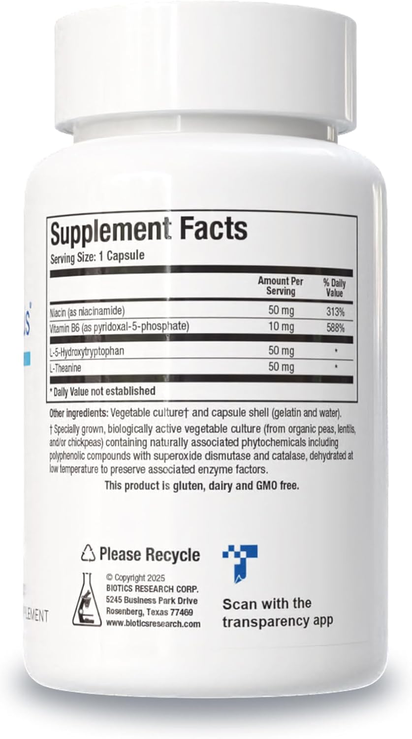 Biotics Research Neuro 5 HTP Plus Neurological Support, Calm Brain Activity, Healthy Sleep Patterns, Overall Sense of Well-Being, Promotes Relaxation, Serotonin Precursor, L Theanine, 90 Capsules