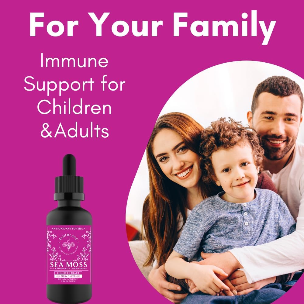 Elderlane Berry Flavored Sea Moss Drops