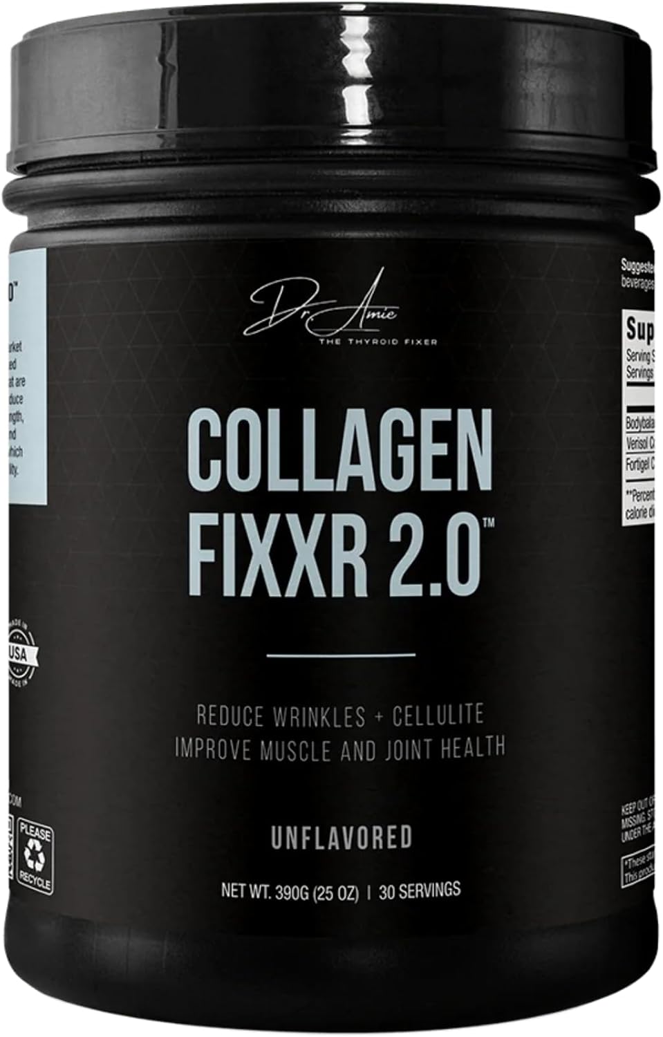 Collagen 2.0 by Dr. Amie | with 3 Bioactive Collagen Peptides | Unflavored | 30 Servings