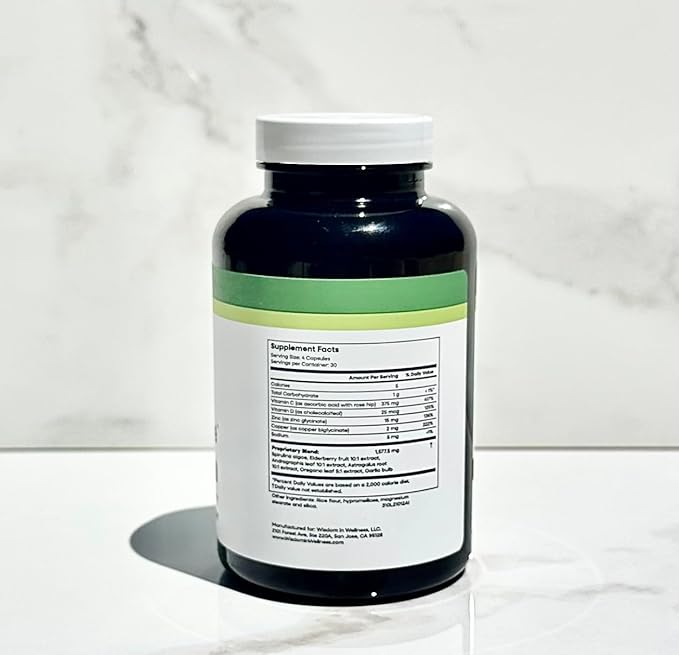 Immune OPTIMIZE - Immune System Support Supplement - 120 Capsules - Balance Complex for Immune Support - Multi Vitamin Supplement Capsules for Adults - Gluten Free and Non GMO Supplement