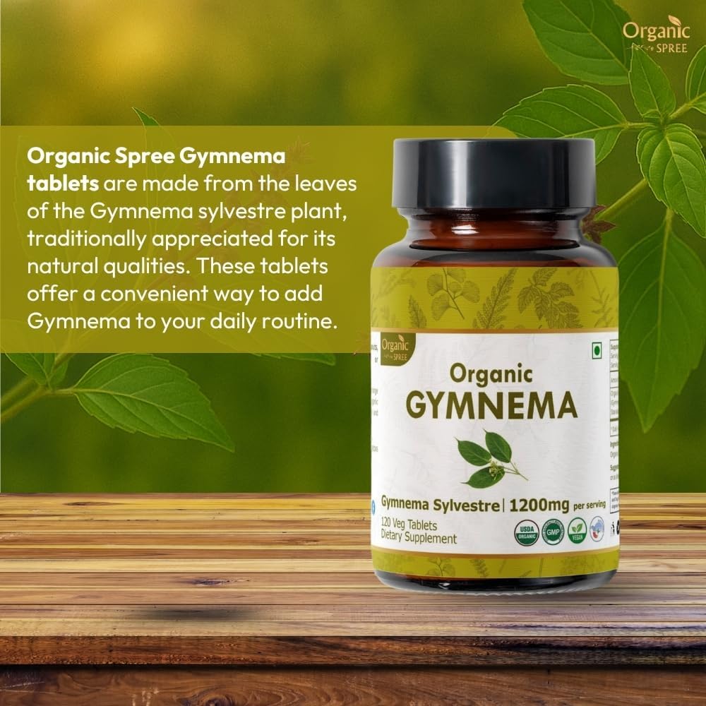 Gymnema 120 Tablets – USDA Organic Gymnema Sylvestre Supplement