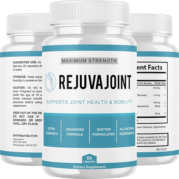 Rejuva Joint - Official RejuvaJoint Supplement Pills Advanced Formula Maximum Strength Support, Natural Rejuv Capsules for Overall Health & Wellness Supports Review, 60 Capsules for 1 Month