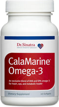 Dr. Sinatra CalaMarine Omega 3 Supplement with DHA and EPA, Clinical Grade for Brain, Heart, and Eye Health, 60 Softgels