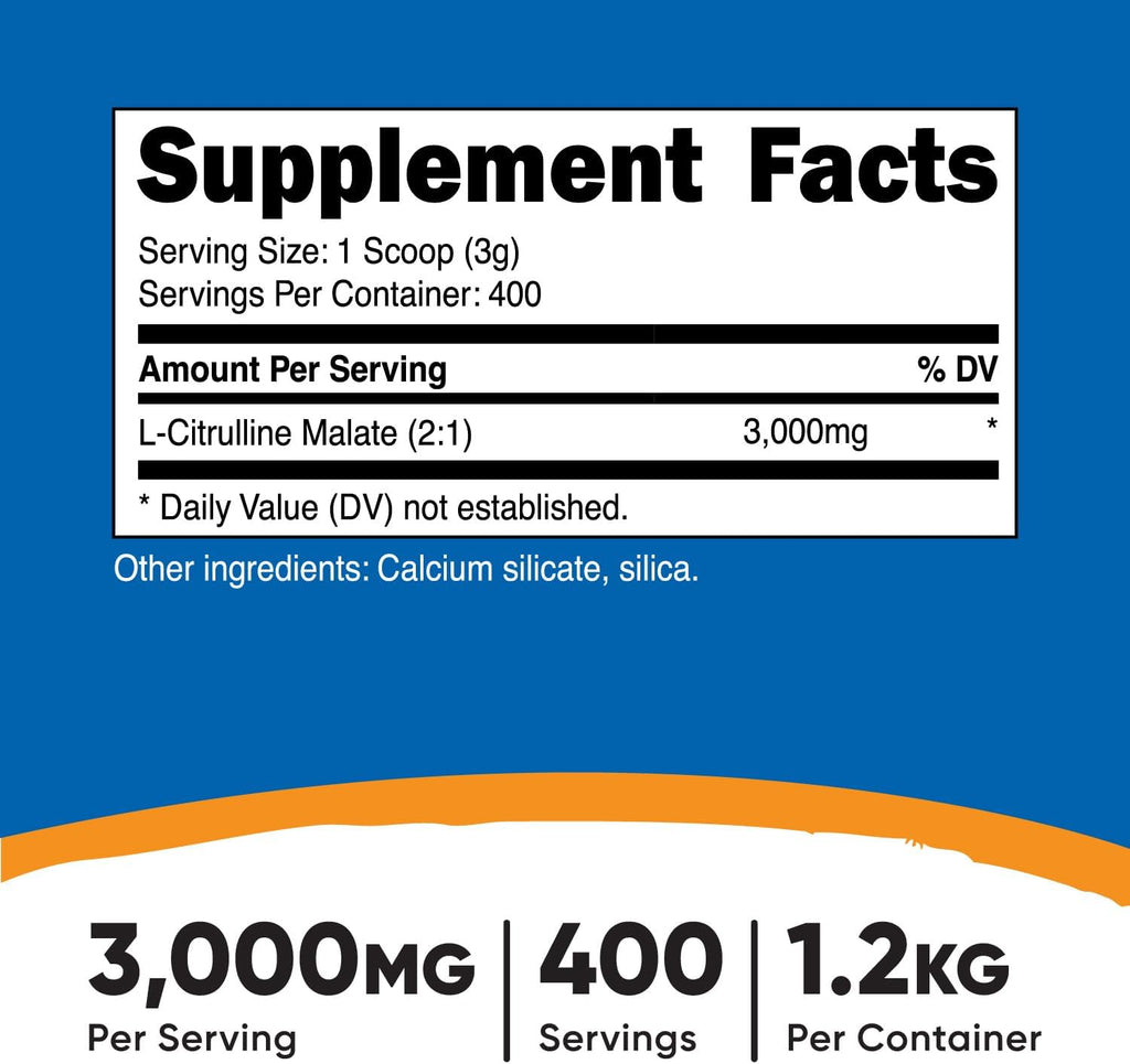 Nutricost L-Citrulline Malate Powder (2:1) 1.2KG