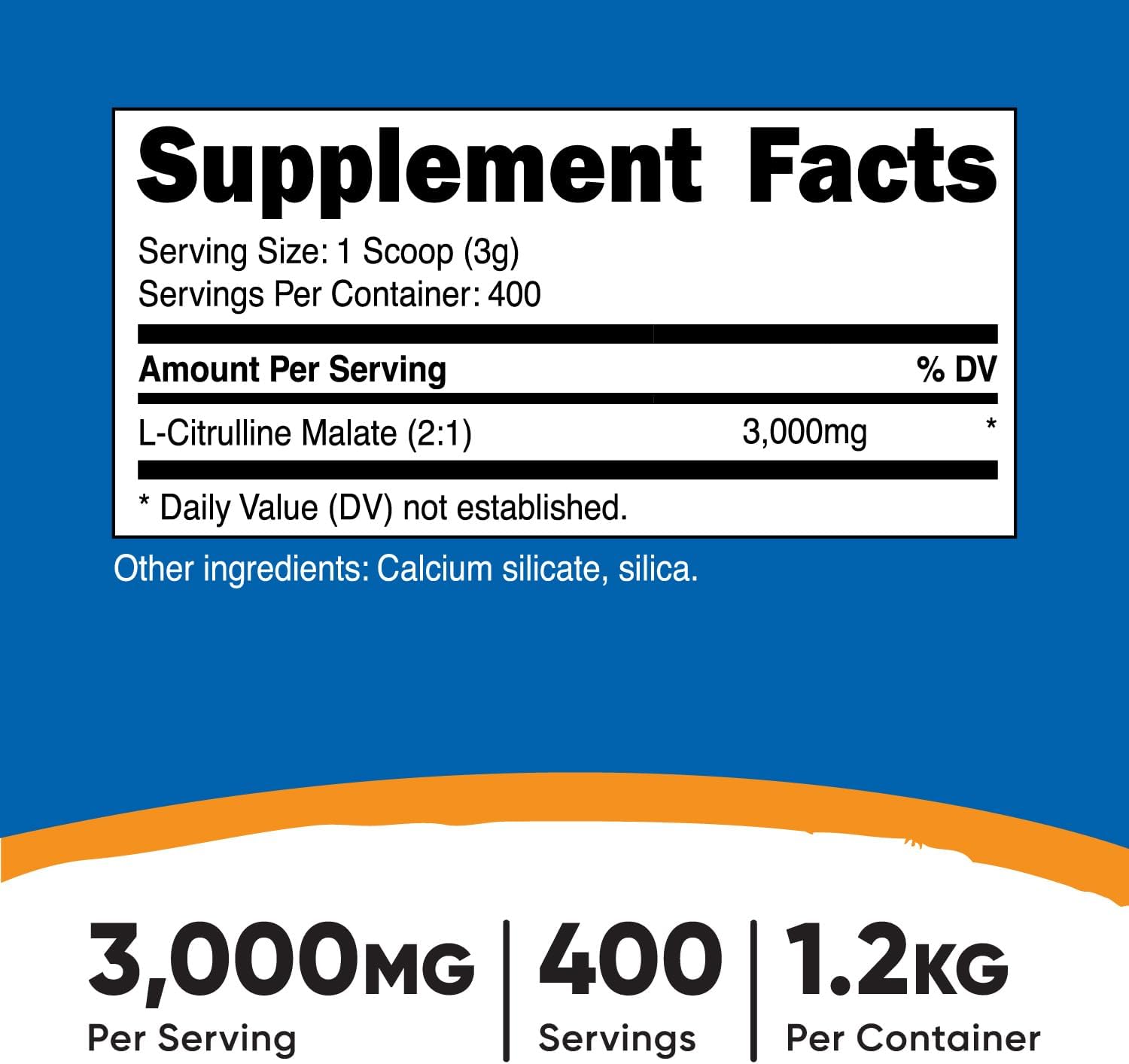 Nutricost L-Citrulline Malate Powder (2:1) 1.2KG