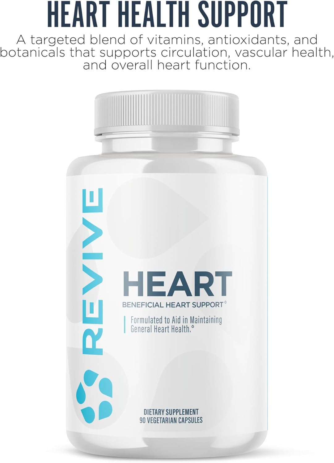 Revive MD Health Supplements, 90 Veggie Capsules - CoQ10 Supplement Supports Heart Muscle Function - Coenzyme Q10 200mg Promotes Healthy Flow - Vegan-Friendly & Gluten-Free