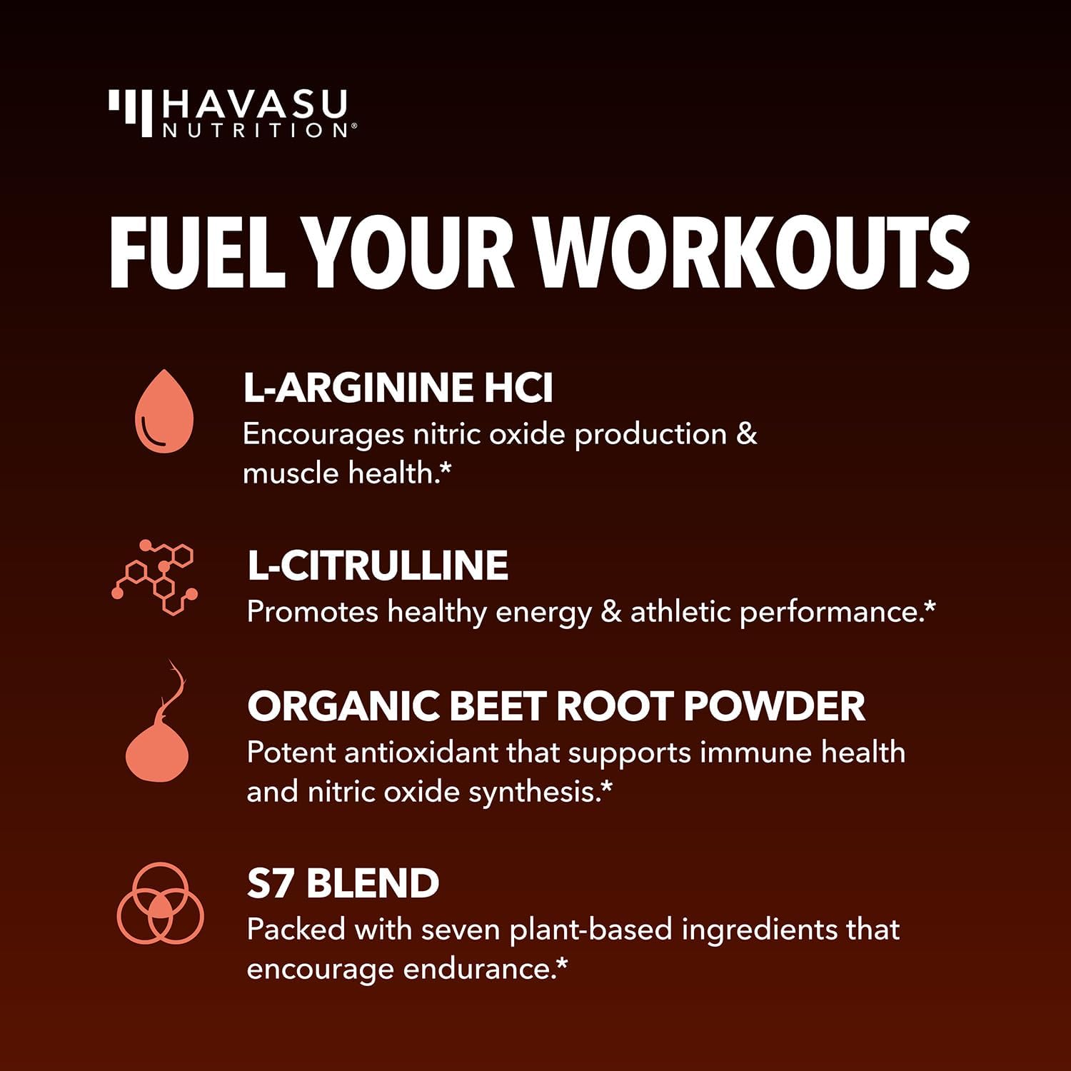 L-Arginine Powder - Nitric Oxide Supplement for Men and Women with L-Citrulline and Beet Root - Pre and Post Workout Support for Endurance and Recovery - Tangerine Flavor, 1 Month Supply (30 Scoops)