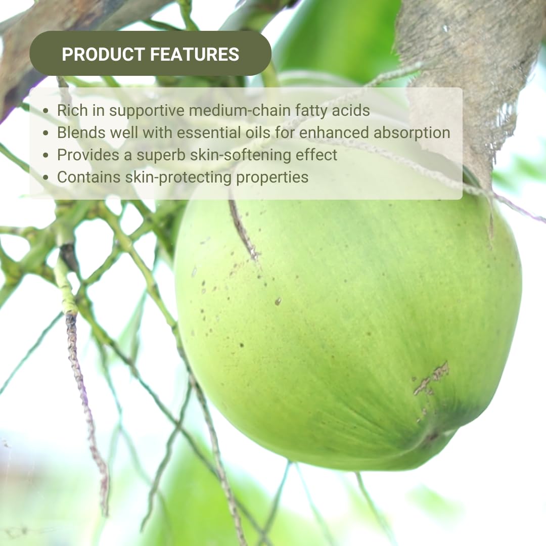 Fractionated Coconut Oil - Sourced Directly from our Farm Partner in the Philippines - Carrier Oil for Diluting Essential Oils, Body, Hair, and Skin Moisturizer - (4Gallons)