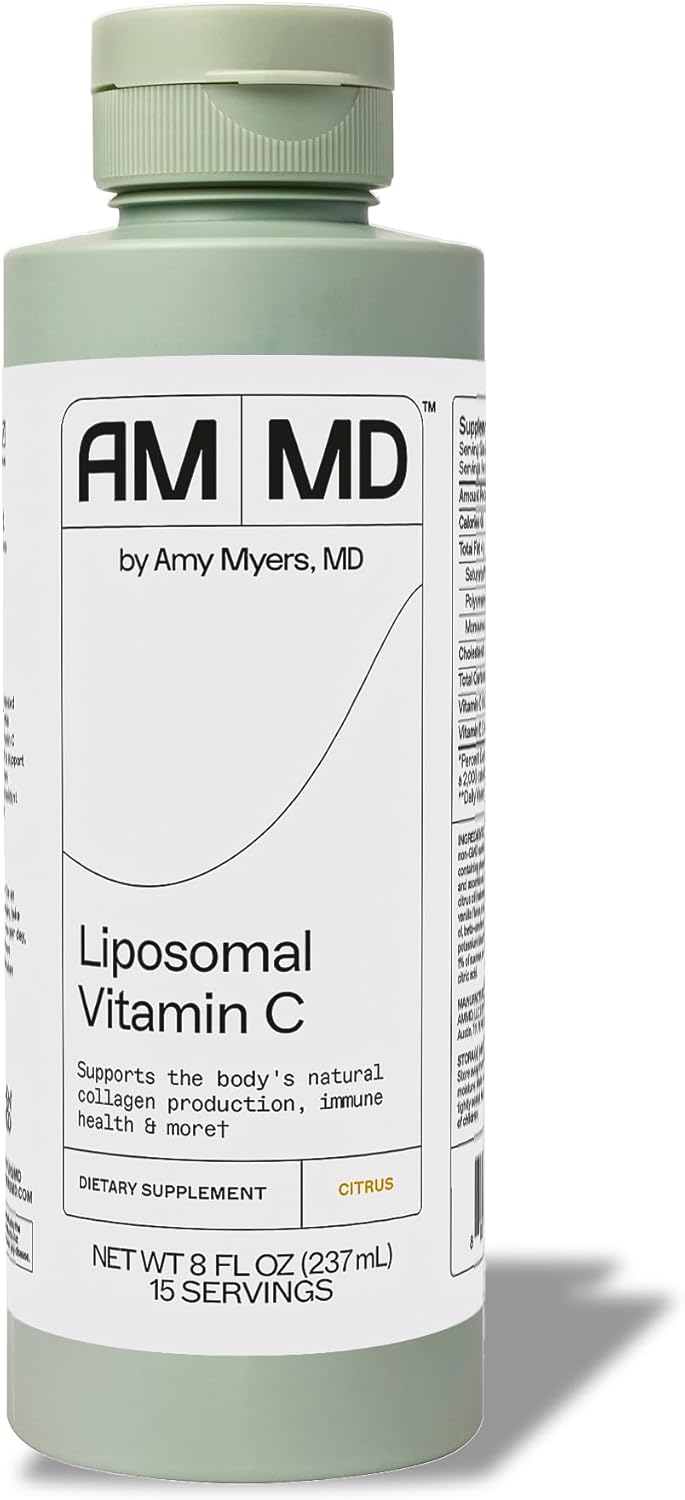 Amy Myers MD Liposomal Vitamin C - Non-GMO High-Absorption Supplement for Immune Support & Collagen Production - Gluten-Free, Non-Dairy & Non-Soy