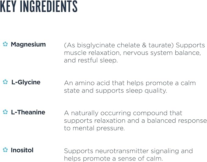 Revive MD Melatonin-Free Sleep Support Supplement for Adults, Honey Lemon - Natural Sleep Aid Supplements with Magnesium (Glycinate), Inositol & L-Theanine for Deep Relaxation (30 Servings)