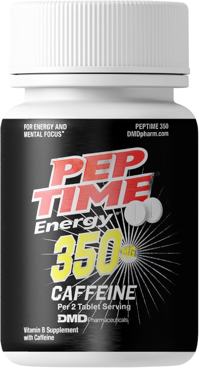 Tablets, Vitamin B6 and B12 Caffeine Pills, 350 mg Caffeine per Serving, Physical Performance and Focus Supplement, 250 Count