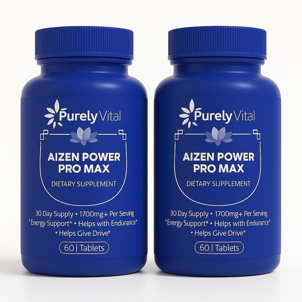 Aizen Power Pro Max, Energy and Endurance Support Supplement, 60 Tablets, 1700mg Per Serving, 30 Day Supply (2)
