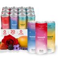 Moment Botanical Soda Soft Drink (Shark Tank) - SPARKLING Drinks | Fruity Fun | L-Theanine & Ashwagandha for Calm & Clarity | 0 Added Sugar 0 Caffeine | 24-pack