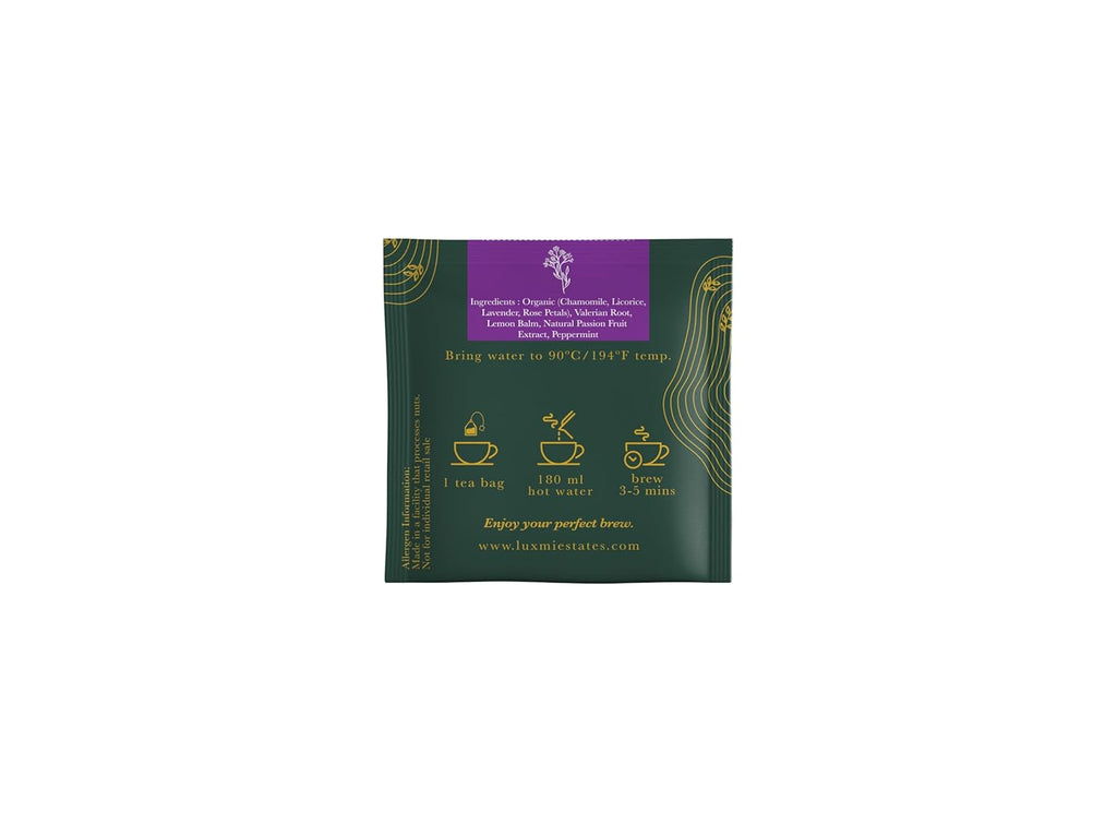 LUXMI Estates Valerian Dream Organic Valerian Root Tea (90 Tea Bags) Caffeine Free Tea Bags for Sleep, Relaxing, Calming, and Stress Relief, with Certified Organic Valerian Root Tea