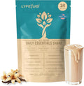 LyfeFuel All-in-One Essentials Nutrition Shake | Complete Meal Replacement Powder | 50+ Superfood Blend, 18g Plant- Based Protein - Vanilla, 24 Servings - 3 Pack