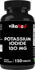 Potassium Iodide Dietary Supplement 130 mg per Serving - 150 Tablets (1 Bottle) - Exp 10/2028