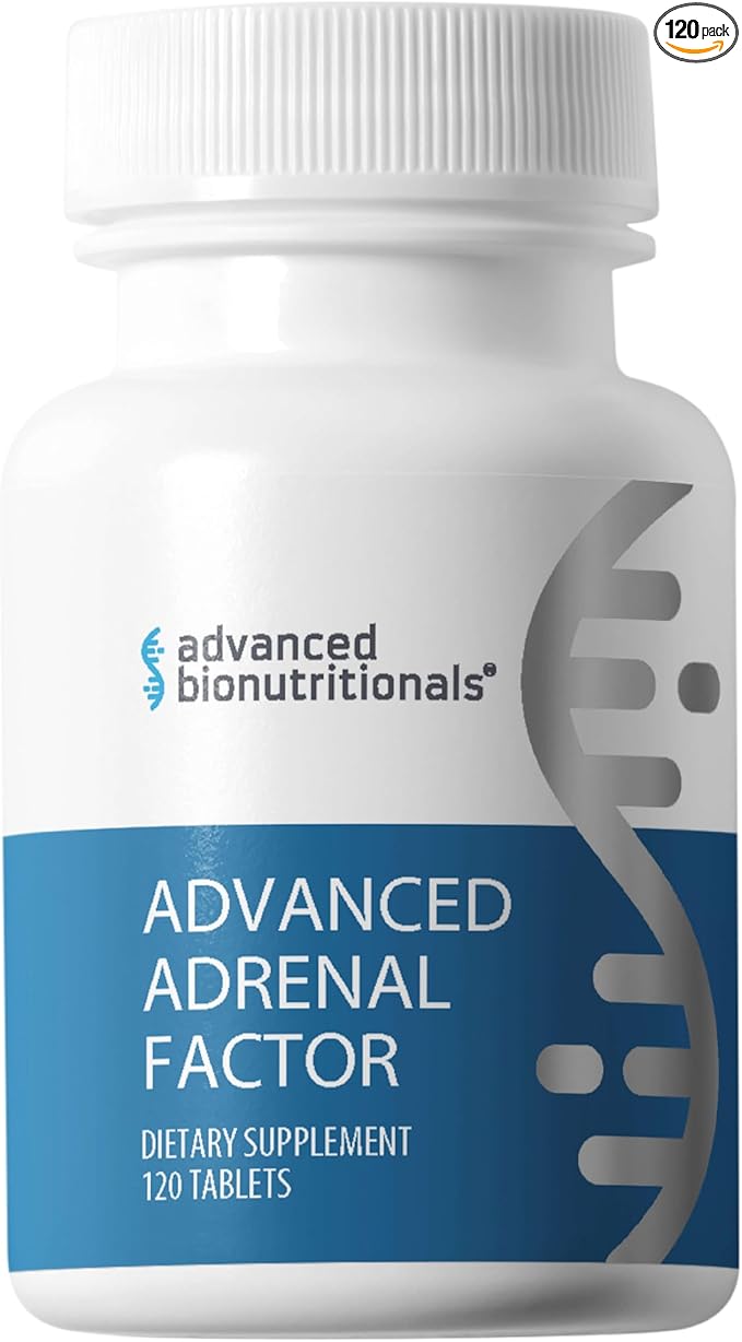 Advanced Bionutritionals Advanced Adrenal Factor – Adrenal Support Supplement – Non-GMO, Gluten-Free, Vegan – 120 Tablets