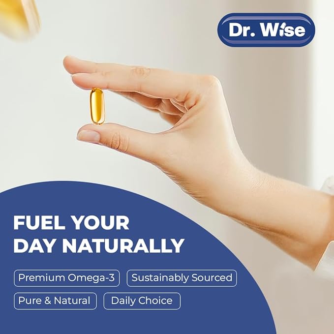 Triple Strength Omega 3 Fish Oil 3600mg – 1300mg EPA & 860mg DHA- Once Daily – Burpless Lemon Flavor, – Supports Heart, Brain, Joint & Eye Health – Wild Caught, Non-GMO, 90 Softgels, 3-Month Supply