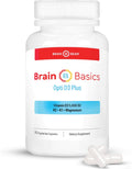 Brain Basic Opti D3 Plus - Vitamin D3 5000 IU with K1, K2, and Magnesium - Brain Support Supplement for Mood, Mind, Memory - Bone, Muscle, and Immune Health - Gluten Free, Soy Free, and Dairy Free