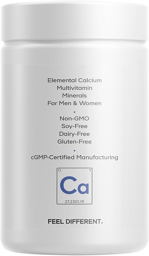 Codeage Calcium 250mg Supplement, Vitamin D3, Magnesium, Zinc, Copper, Boron, Vitamin K2-2-Month Supply - Elemental & High Calcium Vitamins Pills, Non-GMO - 120 Capsules