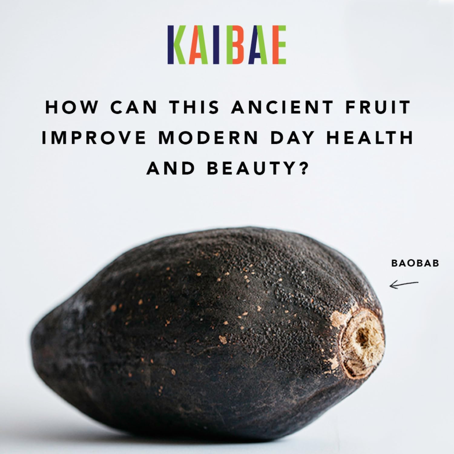 KAIBAE Premium Organic Baobab Powder I Prebiotic Gut Health, Intermittent Fasting, Immunity, Hydration | Vitamin C, Polyphenols, Minerals | Fiber Supplement | 8 oz.