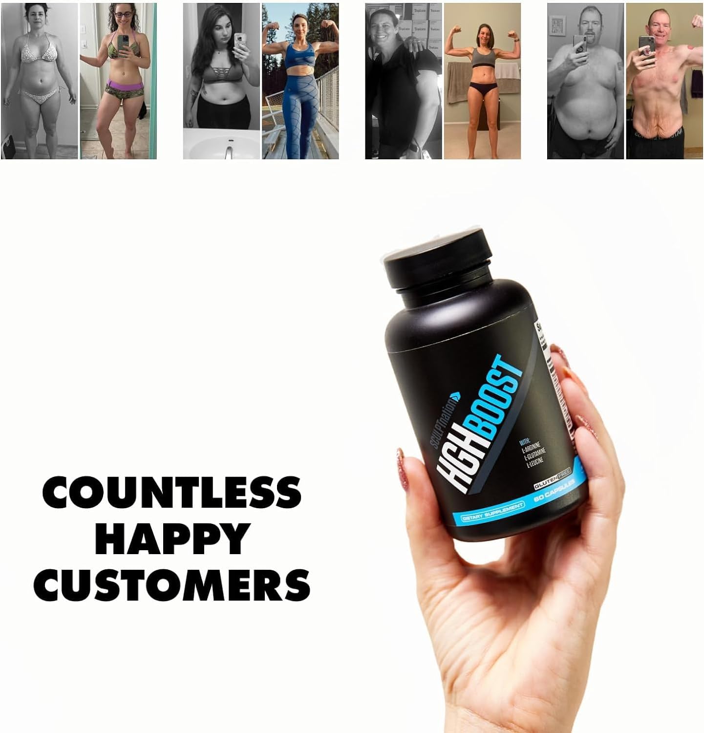 Sculpt Nation by V Shred L Arginine, Tribulus Terrestris & Amino Acids for Energy, Performance, and Vitality Support, Lean Body Mass and Recovery Support - 60 Gluten Free Capsules