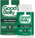 GoodBelly Probiotic Capsules for Digestive Health | Vegan Probiotic Supplement with 10 Billion Live Cultures | Probiotics for Women & Men | 30 Capsules
