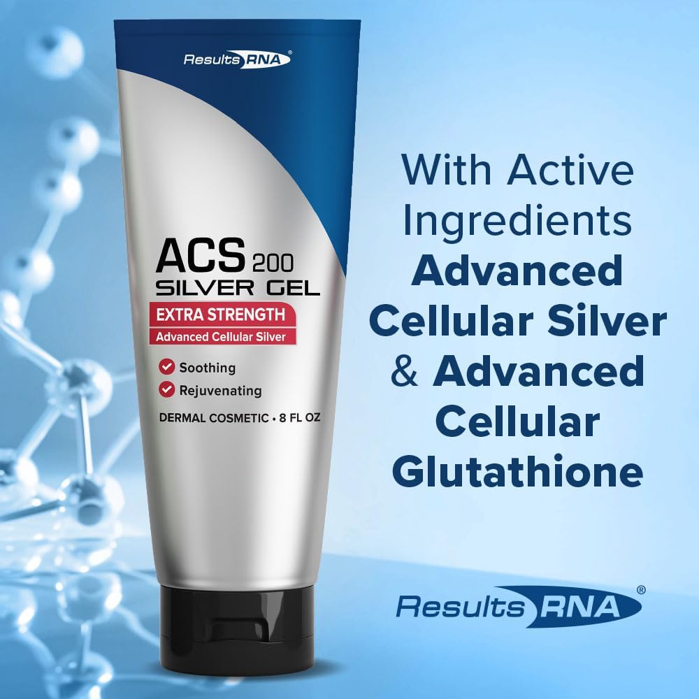 Results RNA - ACS 200 Silver-Glutathione Gel – Advanced Cellular Colloidal Silver Gel for Wound Care & Superior Dermal Healing. Clinically Proven. Recommended by Doctors Worldwide (2 oz - 30 Day)