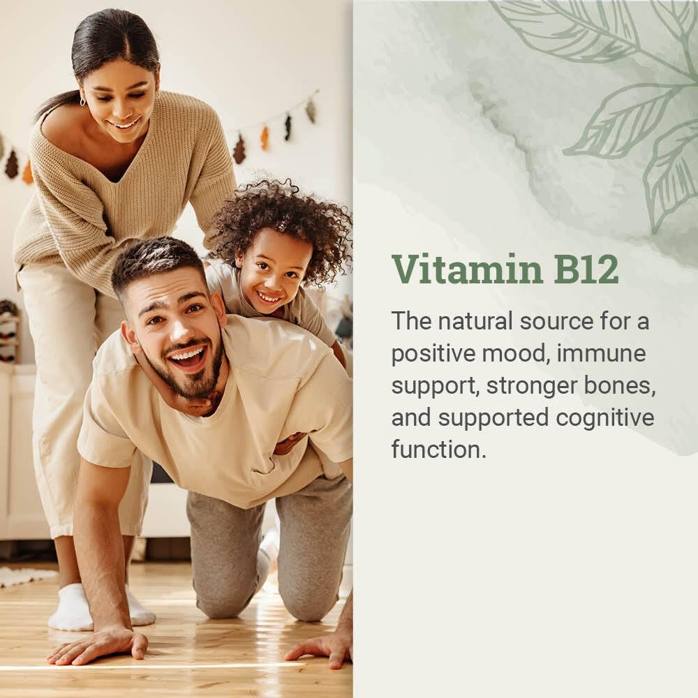 USDA Organic Vitamin B12 2000mcg Sublingual Liquid Supplement (2-Pack) - Vegan Methylcobalamin Drops for Natural Energy, Maintain Metabolism, and Immune System Support - 1 Fl Oz