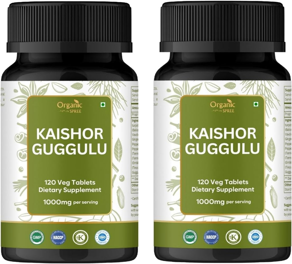 Kaishor Guggulu 120 Tablets - Supports Healthy Joints* - Ayurvedic Formulation - Certified and Vegetarian (2)
