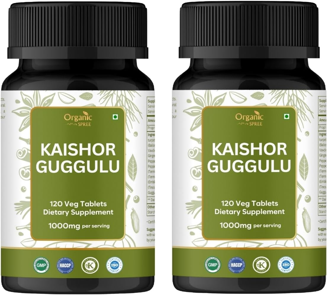 Kaishor Guggulu 120 Tablets - Supports Healthy Joints* - Ayurvedic Formulation - Certified and Vegetarian (2)