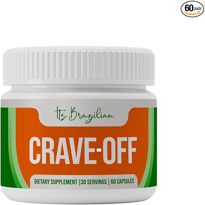 IT'S BRAZILIAN Crave-Off - Metabolism & Energy Support Supplement - Helps Supports Your Overall Wellness and Nutritional Balance - 60 Capsules
