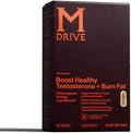 Mdrive Boost and Burn Testosterone Booster and Fat Burner for Men, Energy, Strength, Stress Relief, KSM-66 Ashwagandha, Advantra Z, Chromax, 60 Capsules