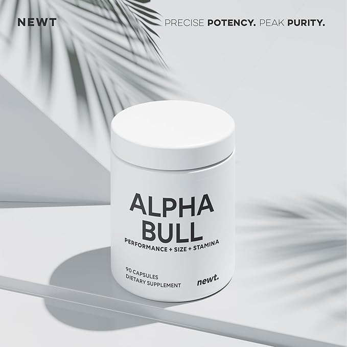 ALPHA BULL – Male Performance Supplement for Men – Performance, Size & Stamina Support – Tongkat Ali, Maca, Horny Goat Weed & Ginseng – 90 Capsules (30-Day Supply)
