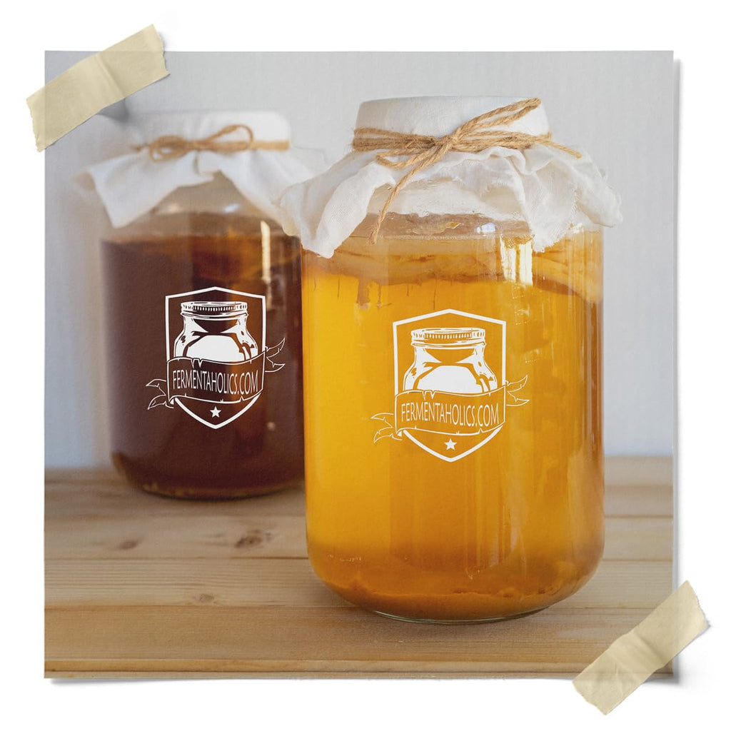 Fermentaholics USDA Certified Organic Kombucha Tea Blend 8 oz | Makes 22 Gallons | Kosher Certified | Organic Black and Green Tea Blend | Loose Leaf