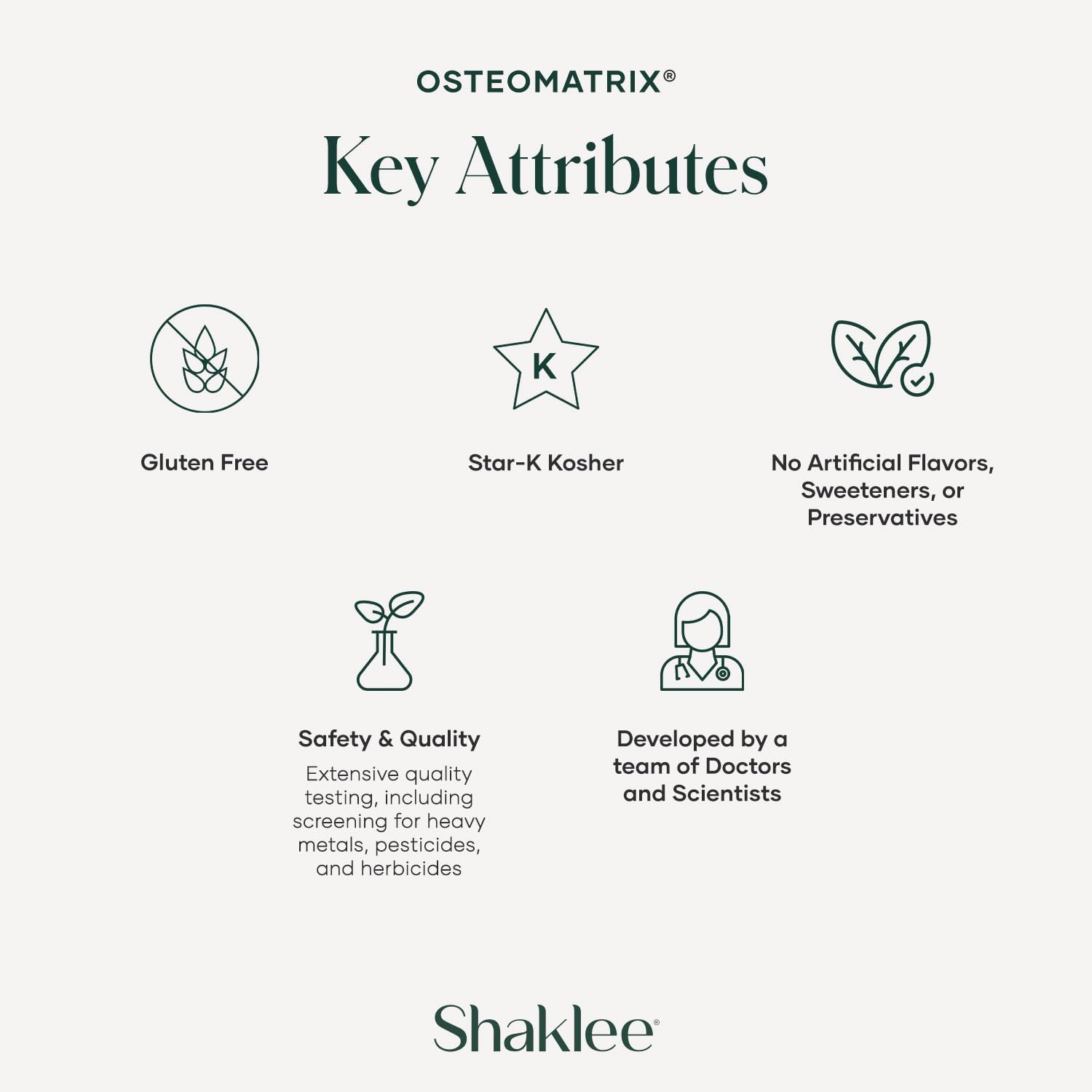 Shaklee OsteoMatrix® - Build & Maintain Strong Bones - 100% DV Calcium & Magnesium - Vitamins D & K - Zinc, Manganese - Clinically Tested for Absorption - 360 Caplets