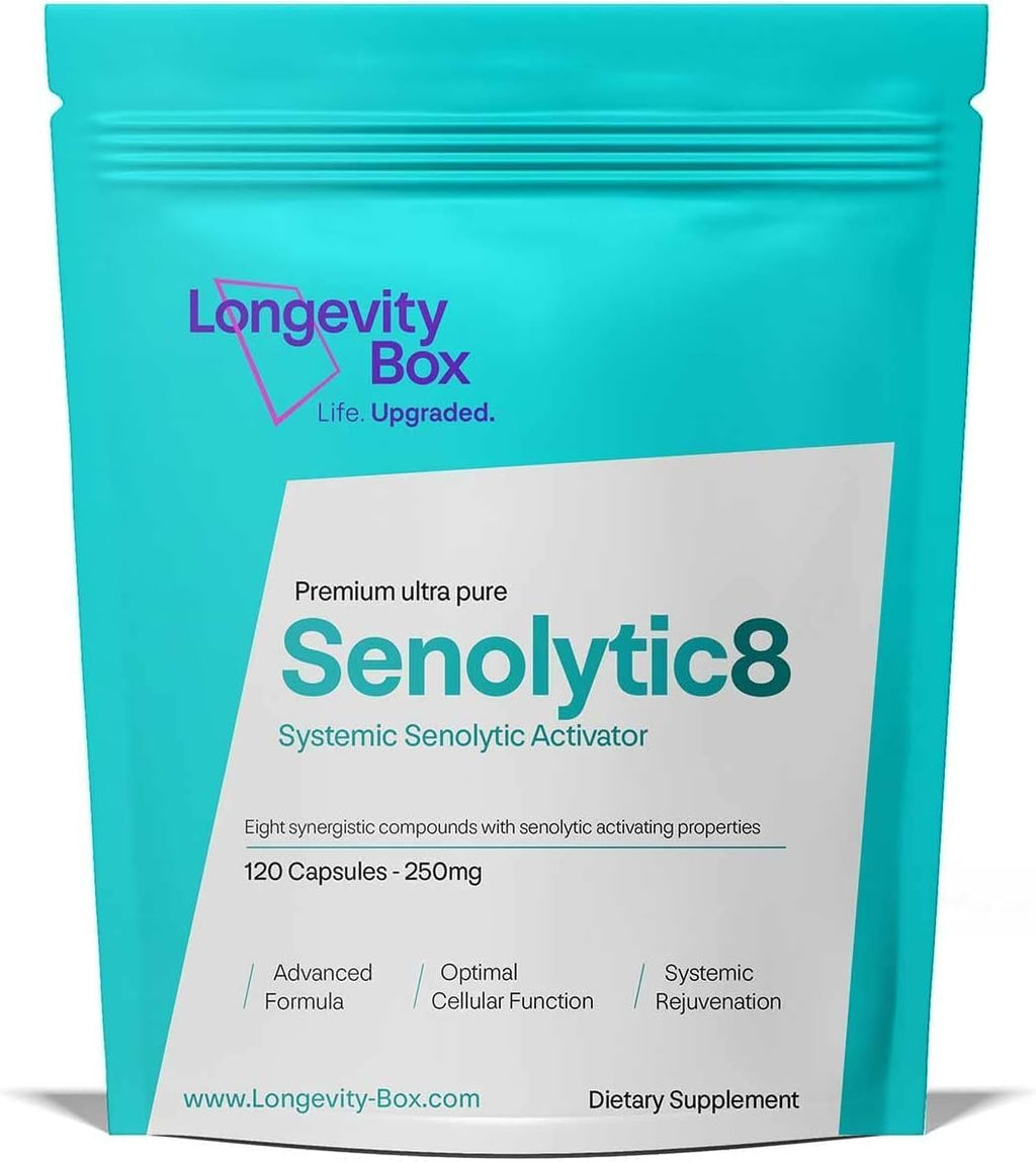 Senolytic 8 Pack of 2 | 240 Capsules | Powerful Senolytics Supplement | 8 Ingredient Formula | Fisetin, Quercetin, NAC N-Acetyl-Cysteine, Gama Tocotrienols for Optimal Health