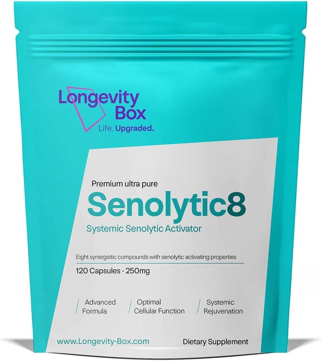 Senolytic 8 Pack of 2 | 240 Capsules | Powerful Senolytics Supplement | 8 Ingredient Formula | Fisetin, Quercetin, NAC N-Acetyl-Cysteine, Gama Tocotrienols for Optimal Health