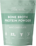 Bone Broth Protein Powder – Mint Chocolate | 15 Servings | 21g Grass-Fed Protein per Serving | Dairy-Free | Collagen for Gut, Skin & Joint Support | Made with Real Food Ingredients