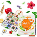 Olinda Health & Vitality Tea Gift Box Tea Samplers Organic Tea Bags Low Caffeine Detox Energy Tea Natural Herbal Gift Set Premium 9 Vareity Pack Individually Wrapped 45 Tea Bags 1 Tea Box Tea Gifts for Women