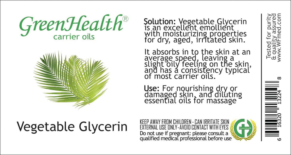 GreenHealth Vegetable Glycerin 16 fl oz – 100% Pure, Non-GMO, Clear Liquid – Carrier Oil for Soap Making, Tinctures, Crafts, DIY Projects – Plastic Jug w/Cap
