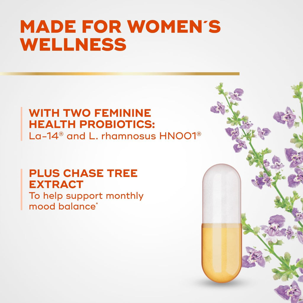 Align Probiotic, Women's Dual Action, Probiotics for Women, Multi-Strain Probiotic with Chaste Tree, Supports Feminine Health*, Relieves Occasional Bloating, Gas, Abdominal Discomfort*, 42 Capsules
