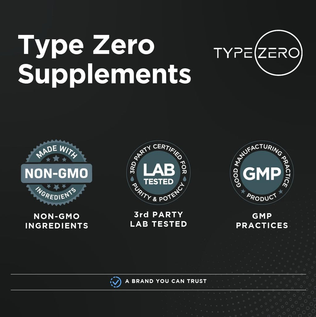 Type Zero Creatine Monohydrate Powder (Unflavored | 500g), 5000 mg Per Serving, Micronized, Zero Sugar, Keto Friendly & Gluten Free, 100 Servings