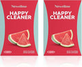 NEWELLME Happy Cleaner Digestive Supplement Powder, Gut Health Drink Mix with Probiotics, Digestive Enzymes & Fiber, Supports Digestion and Bloating, Watermelon Flavor, 28 Sachets (2 Boxes)