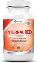 Internal 911 Colon Cleanse Detox Supplement - Natural Laxative Cleanser Removes Toxins for Better Digestion and Radiant Skin - 60 Capsules